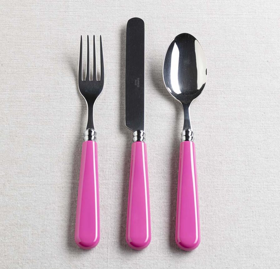 Helios Fuchsia cutlery