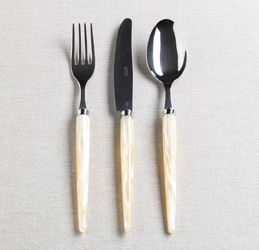 Tang Nacré Naturel cutlery