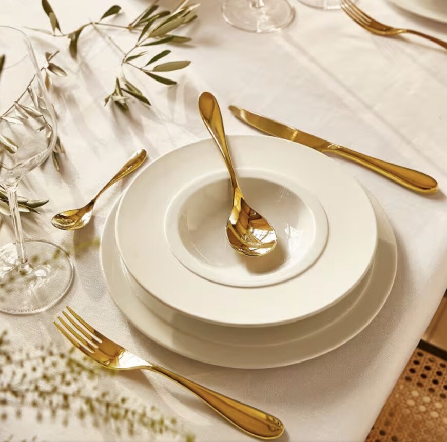Onde Gold cutlery