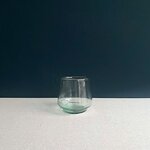 Return to Sender water glass green