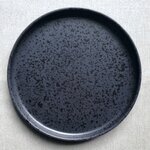 Shapes plate black 25,4 cm [SALE]