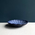 Flower Blue deep plate 24 cm [RENTAL]