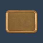 Serve Gold serving tray 19 x 14 cm