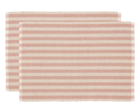 Placemat Stripe Rose