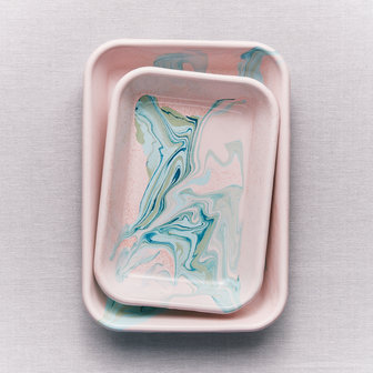 &#039;Marble&#039; tray blush 21 cm