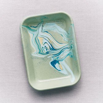 &#039;Marble&#039; tray mint 21cm