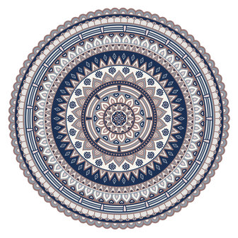 Placemat Mandala 2 blue