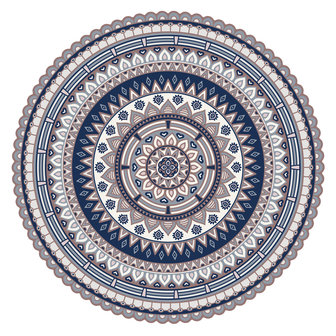 Placemat Mandala 2 blue