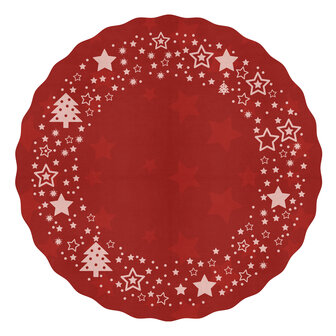 Placemat X-Mas rood