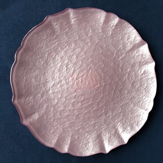 Baroque plate pink 27 cm