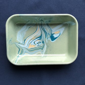 &#039;Marble&#039; tray mint 21cm