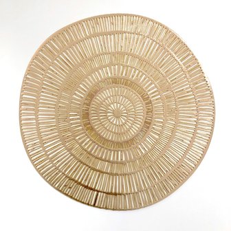 Placemat rond Goud