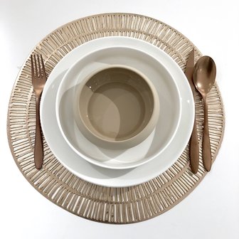 Placemat rond Goud