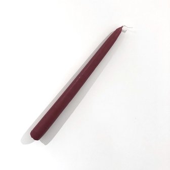 Burgundy gothic candle