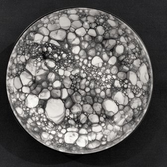 Schaal Bubble zwart 25,5 cm