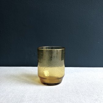 Amber Drip glass