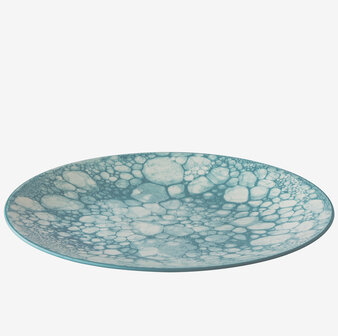 Bubble plate 27,5 cm turquoise