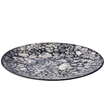 Bubble plate 27,5 cm black