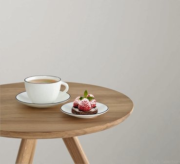 Ligne Noir cup &amp; saucer