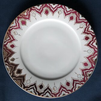 Jaipur plate 28,5 cm [RENTAL]
