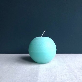 Ball candle turquoise