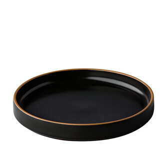 Japan plate black 12 cm