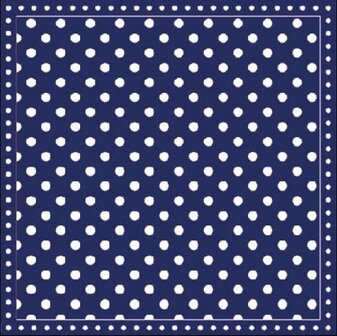 Cocktailservet Dots blauw