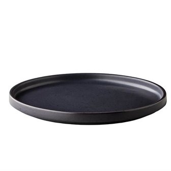 Shapes plate black 25,4 cm