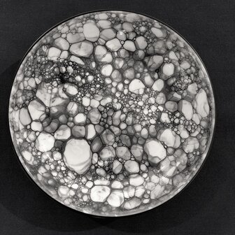 Bubble deep plate 21 cm black [RENTAL]