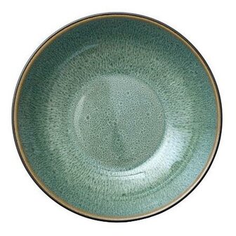 Bitz Black/Green pasta bowl