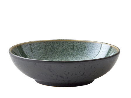 Bitz Black/Green pasta bowl