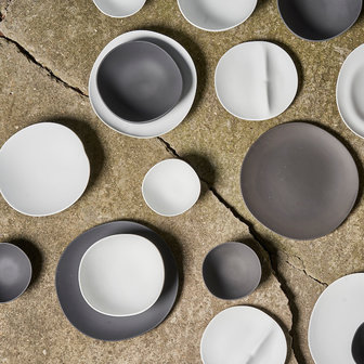 Shell plate 19 cm matt