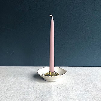 Gold Luster candle holder