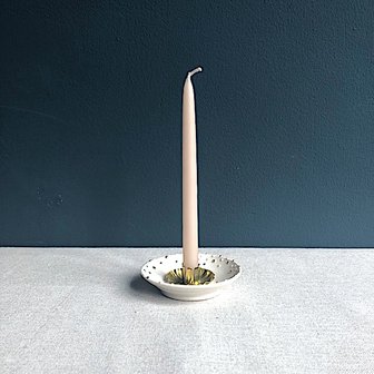 Gold Luster candle holder