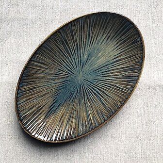 Forest oval plate 