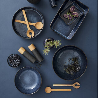 Bitz Black/Blue plate 17 cm