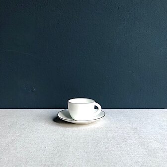 Ligne Noir espresso cup &amp; saucer