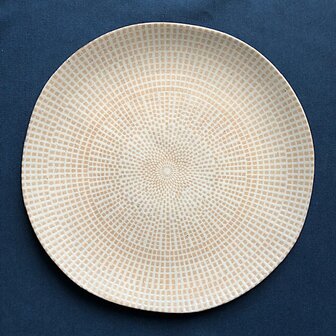 Almond Mosaic plate 27 cm