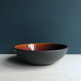 Bitz Black/Amber salad bowl 24 cm