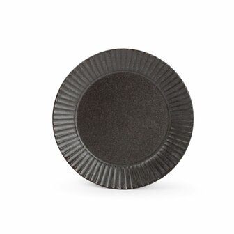 Aurora plate black 13 cm