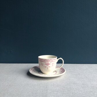 Rose espresso cup/saucer