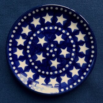Blue Stars plate 10 cm