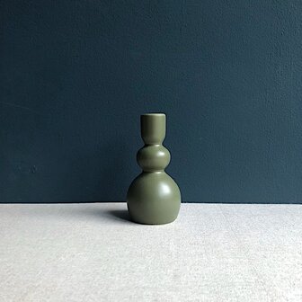 Como candle holder green 15 cm