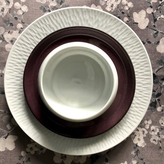 Dessert plate Bitz black/lilac [RENTAL]