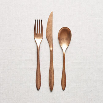 Gioia Bronze dessert fork [RENTAL]