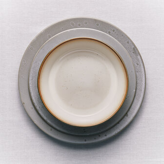 Dessert plate Bitz grey [RENTAL]