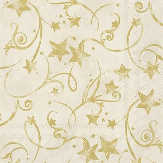 Cocktailservet Garland Gold