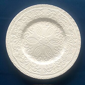 Skalistos plate 22,5 cm white