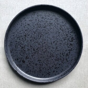 Shapes plate black 25,4 cm [SALE]