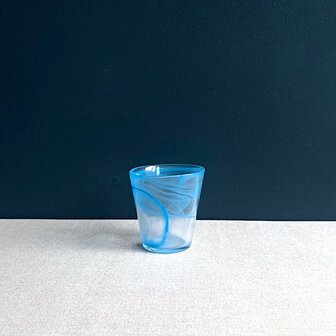 Glas Zephyrus blauw